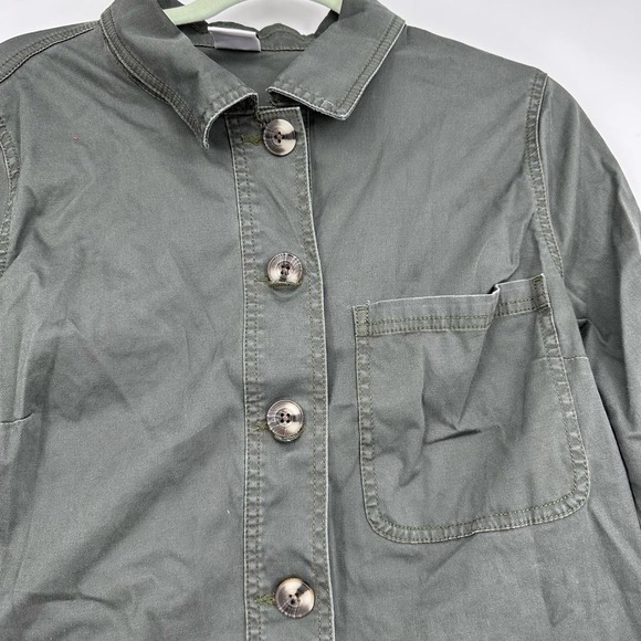 CABI Olive Green Utility Miltary Jacket Fall Staple Size M - Picture 4 of 6